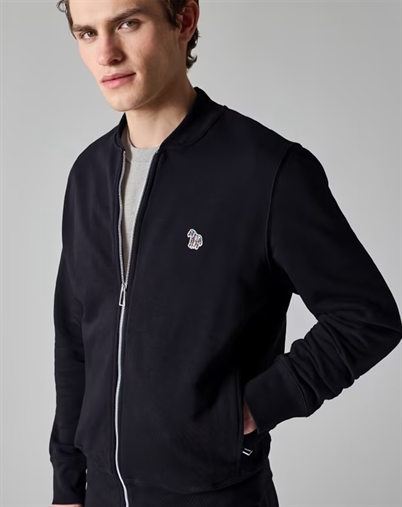 Paul Smith - Men Fit Zip Bomber Sweater - Navy